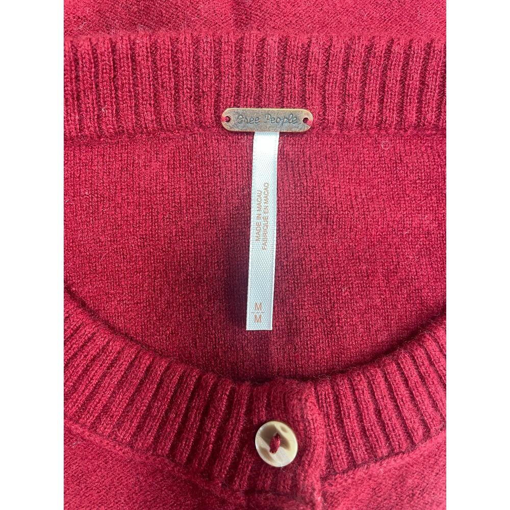 Free People Wool Cashmere Mini Button Cardigan - Picture 3 of 4